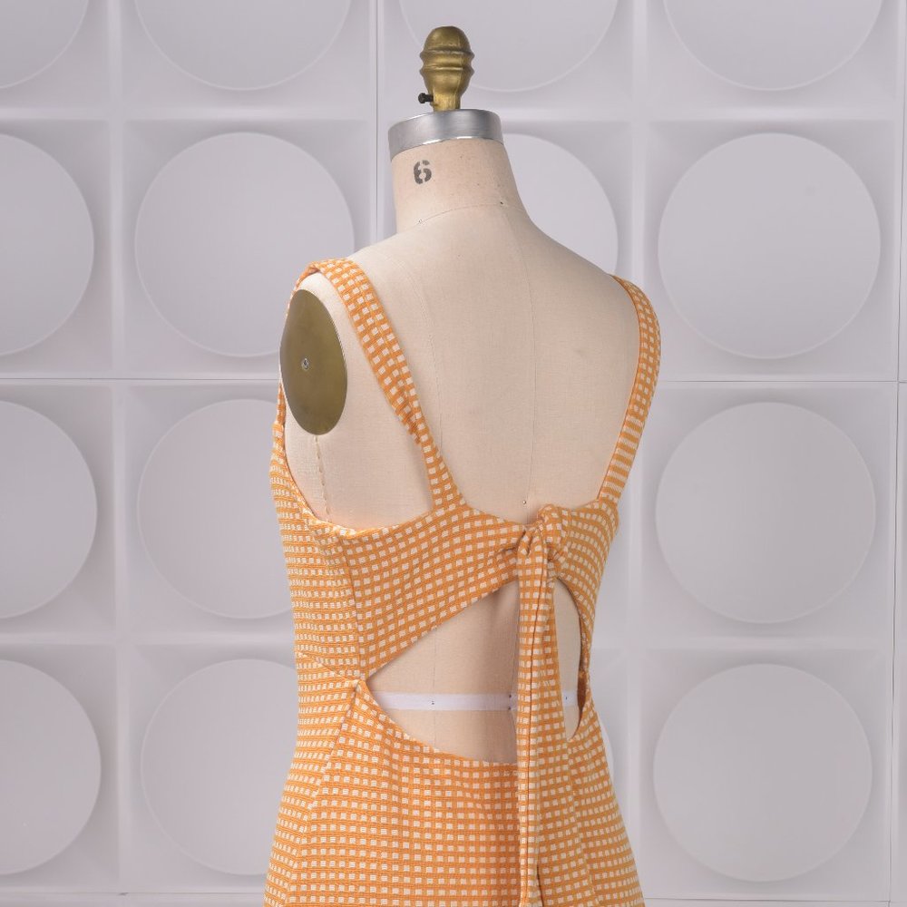 Free People mini dress Sz S Strap is sewn twisted in the back - Picture 3 of 3